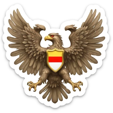 Austrian Double Headed Eagle sticker