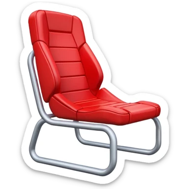 Generate an Airbnb category syle icon of a broken football seat sticker