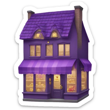 Magic purple shop sticker