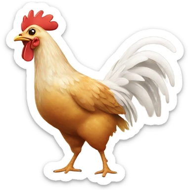 Dancing chicken sticker
