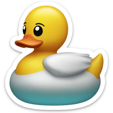 Rubber duck sticker