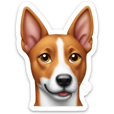 Pizza basenji sticker