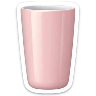 Light pink tumbler without face sticker