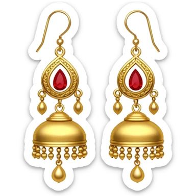 Little jhumka emoji sticker