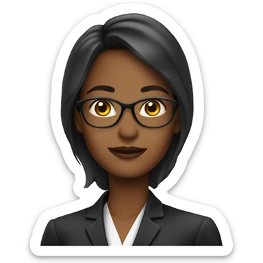 Beautiful girl lawyer  sticker