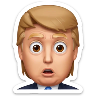Poop Donald trump sticker