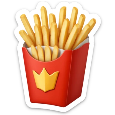 French frize emoji NO FACE red case sticker