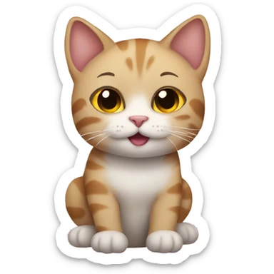 cat doing cute fave sticker