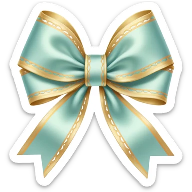 rococo regency ribbon sticker