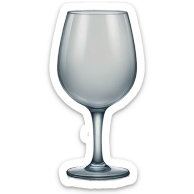 Wine glass empty  sticker