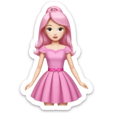Korean Barbie sticker
