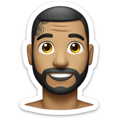 Tattooed guy sticker