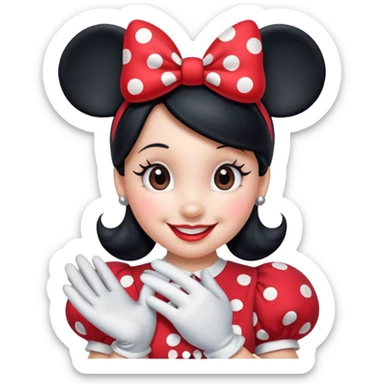 minnie mouse emoji sticker