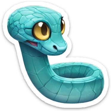 Crystal baby snake  sticker
