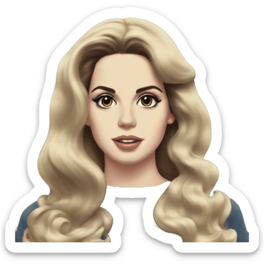 Lana Del Rey vintage sticker