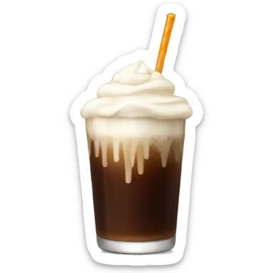 Root beer float sticker