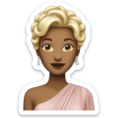 elegant woman sticker