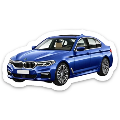 BMW 5er G30 color imperial-blau brillant metallic sticker