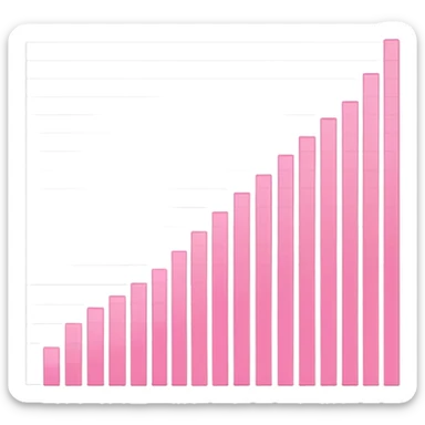 Bar chart pink aesthetic   more sticker