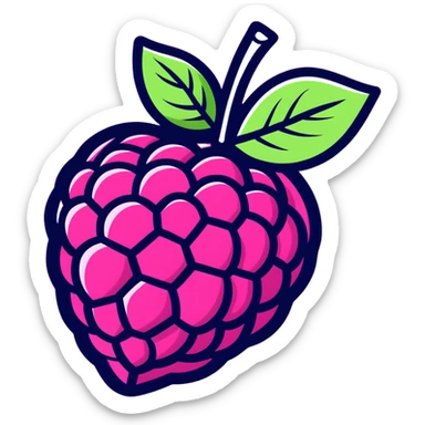 raspberry sticker