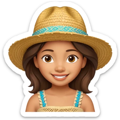 Moana wear hat sticker