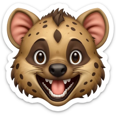 Laughing hyena sticker
