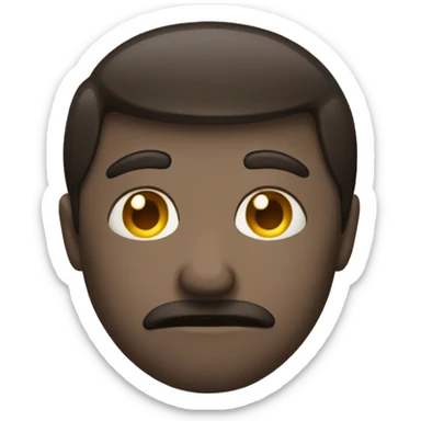 Flushed hiding face emoji sticker