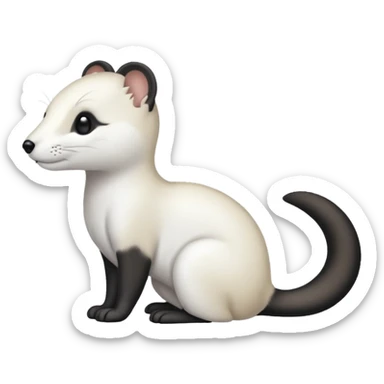 Emoji hermine du drapeau breton. Ne modifie par le design, je veux juste l'hermine en noir. Je te parle du petit symbole sticker