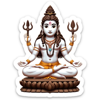 Damru of lord shiva sticker