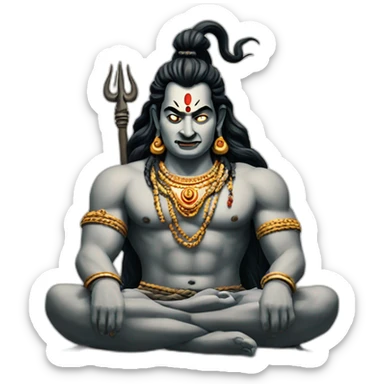 lord-shiva-in-anger sticker
