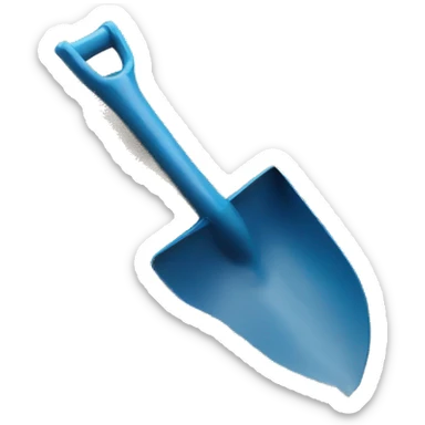 Small Plastic Kids shovel in Sand  sticker