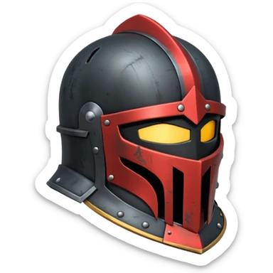 Black Knight helmet sticker