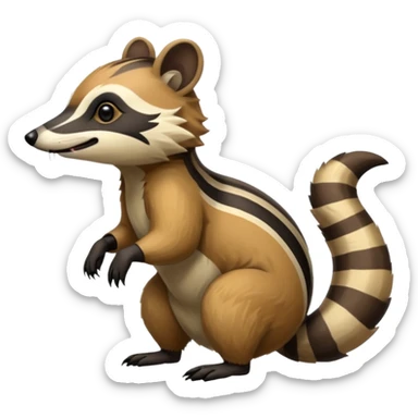 Tanuki-Anteater-Civet-Numbat-hybrid (full body) sticker