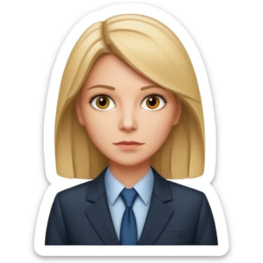 A CIA officer, looking like Carrie Mathison from the "Homeland" TV series. sticker