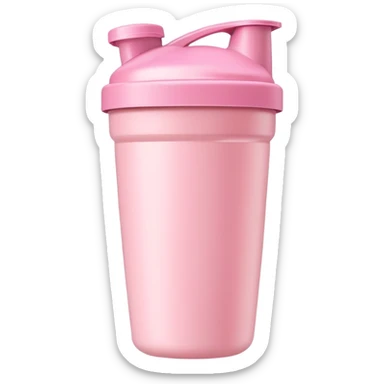 Light Pink protein shaker cup sticker