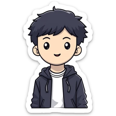 Bang Chan from Stray Kids, K-pop idol sticker