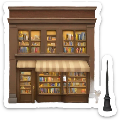Bookstore cozy sticker
