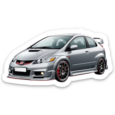 2004 grey Honda civic type r ep3 sticker