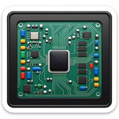 carte électronique qui communiquent sticker