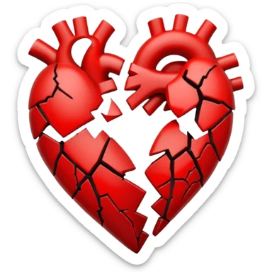 Black heartbreak from the middle sticker