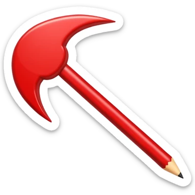 flecha sólida vermelha para marcar início de frase sticker