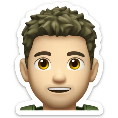 chris redfield young sticker