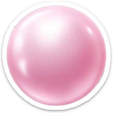 pink pearl stone sticker