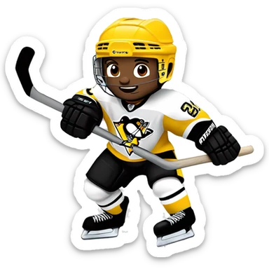 pittsburgh penguins hockey player sticker