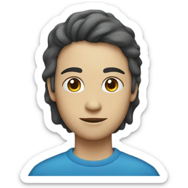 A blue eight with a check mark inside it sticker