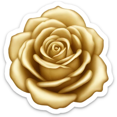 Soft gold rose sticker
