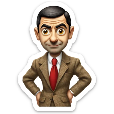 Mr bean sticker