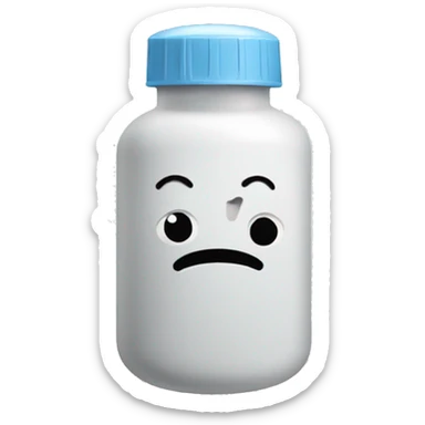 a pill bottle sticker