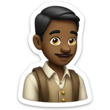 black pinocchio sticker