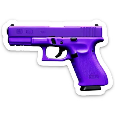 Purple Glock  sticker